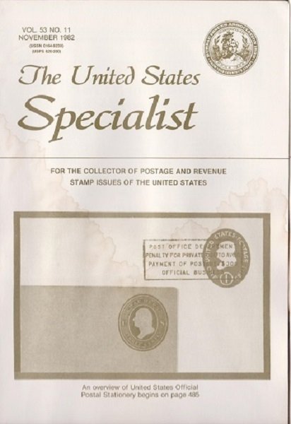 10 Different Volumes of The United States Specialist from 1982