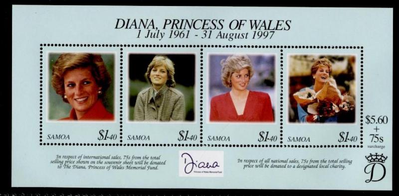 Samoa 956 MNH Princess Diana, Royalty