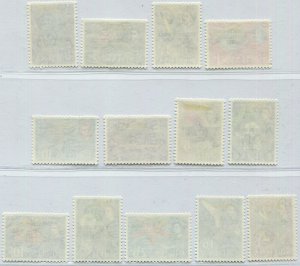 QEII TRISTAN DA CUNHA 1963 SET SG & SCOTT 55-67 PERFECT MVLH