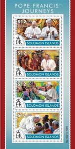 SOLOMON ISLANDS 2015 SHEET POPE FRANCIS slm15312a