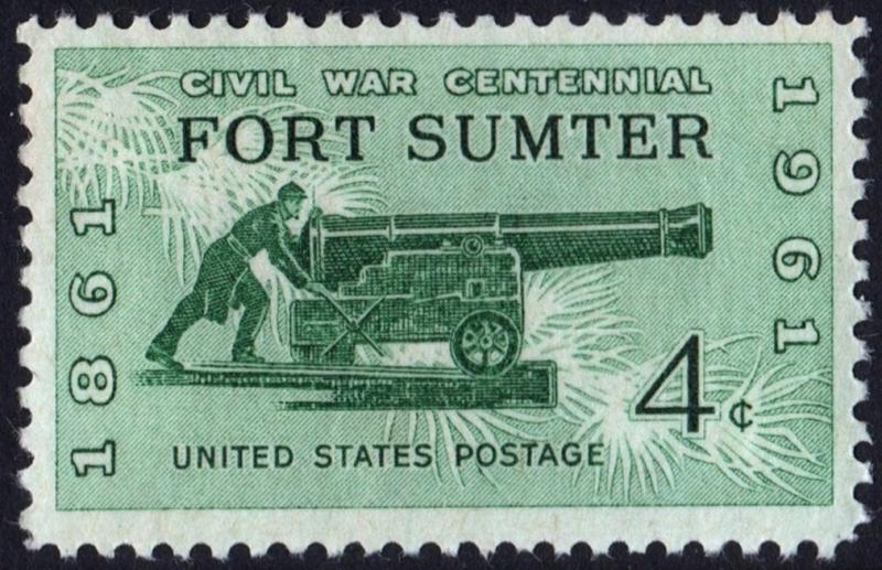 SC#1178 4¢ Civil War Centennial Issue: Fort Sumter (1961) MNH