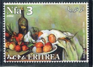 Eritrea 2002 Paul CEZANNE Painting Still Life with Onions 1v Perforated Mint(NH)