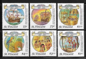 St Vincent 1087-92 Christopher Columbus Mint NH