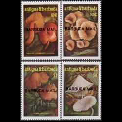 BARBUDA 1986 - Scott# 828-31 Mushrooms Set of 4 NH