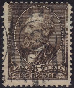 USA - 1882 - Scott #205 - used - James A. Garfield