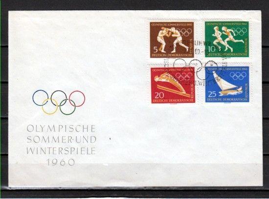 German Dem. Rep. Scott cat. 488-491. Olympics issue. First day cover.