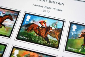 COLOR PRINTED GREAT BRITAIN 2011-2017 STAMP ALBUM PAGES (100 illustrated pages)