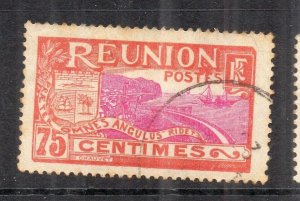 Reunion 1907 MAP TYPE Early Issue Fine Used 75c. NW-230876