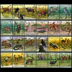 BURUNDI 1977 - Scott# 517-22 Wildlife Set of 24 NH