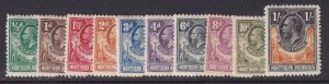 Northern Rhodesia, Scott 1-10 (SG 1-10), MLH/HR