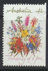 SG 1230  SC# 1164a right margin imperf  Used  Wildflowers perf 14