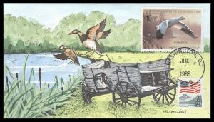 #RW55 Snow Goose Geerlings FDC