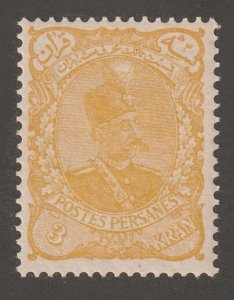 Middle East, Persia, stamp, scott#115, mint, hinged, 3kr, yellow