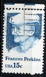 USA 1980 - Scott 1821 used - 15c, Frances Perkins 