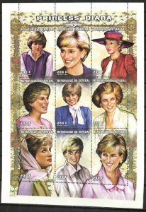 Senegal Stamp 1303  - Princess Diana