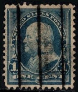 1898 US Scott #- 279 1 Cent Benjamin Franklin Silent Precancel Used