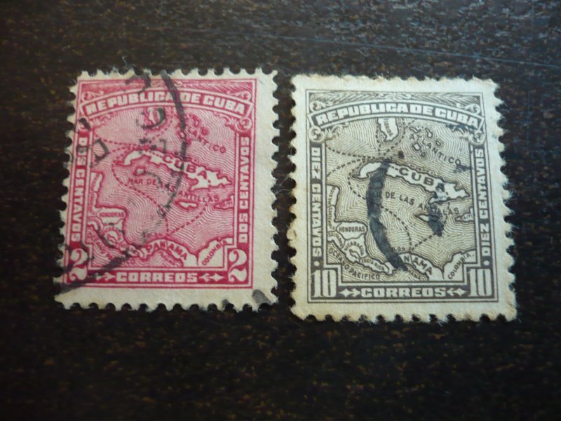 Stamps - Cuba - Scott# 253-262 - Used Set of 10 Stamps