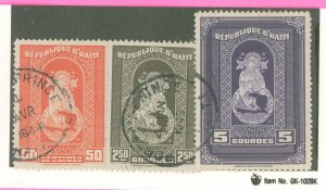 Haiti #346-348 Used Single