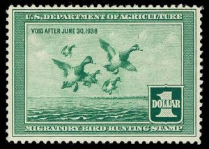 U.S. REV. DUCKS RW4  Mint (ID # 81419)