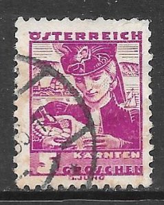 Austria 357: 5g Girl from Glantal, Carinthia, used, F-VF