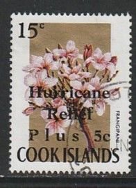 1972 Cook Islands - Sc B17 - used VF - 1 single - Hurricane Relief