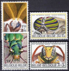 ZAYIX Belgium B879-B882 MNH Semi-Postal Insects Nature Moths Beetles 071823S181M