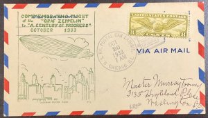 1933 Century of Progress US Postal Cover