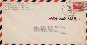 United States Fleet Post Office 5c DC-4 Skymaster 1947 U.S. Navy 10461 Br. Co...