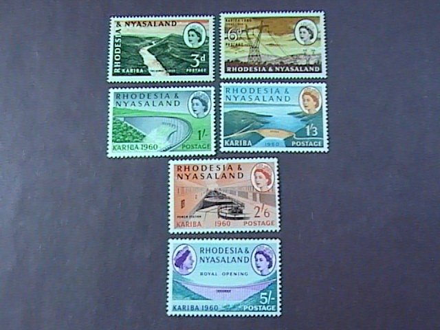 RHODESIA & NYASALAND # 172-177-MINT NEVER/HINGED-COMPLETE SET----QEII----1960