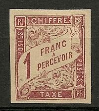 French Colonies general issues J22a unused no gum CV $27.50