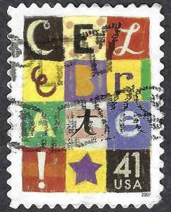 United States #4196 41¢  Celebrate. Used