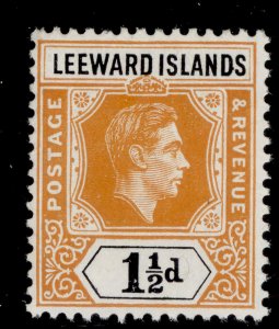 LEEWARD ISLANDS GVI SG102, 1½d yellow-orange and black, NH MINT.