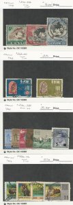 Ceylon, Postage Stamp, #304-6, 366-7, 384-9, 439-42 Used, 1949-70, JFZ