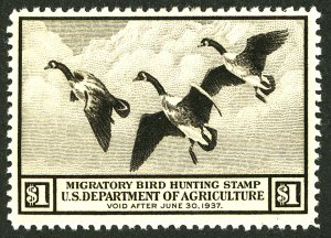 U.S. #RW3 MINT OG LH