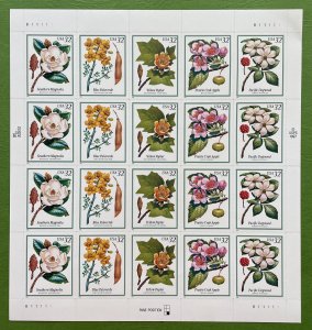 Scott 3193-3197 FLOWERING TREES Pane of 20 US 32¢ Stamps MNH 1998