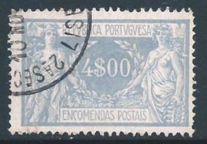 Portugal #Q15 Used 4e 1922 Parcel Post - Mercury & Commerce