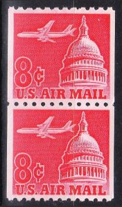 US #C65a Mint XF NH OG, Coil Pair    10915