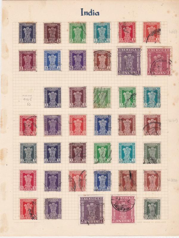 India Stamps Page  Ref 33211