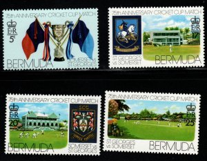 BERMUDA Scott 343-346 MNH** Cricket Set 1976 issue