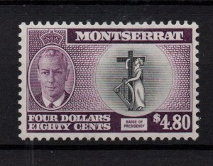 Montserrat KGVI $4.80 SG135 mint LHM WS36208