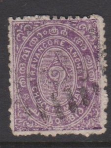 India Travancore Sc#4 Used