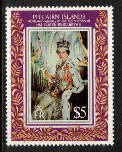 PITCAIRN ISLANDS 1993 Elizabeth II Coronation 40th Anniv; Scott 383; MNH