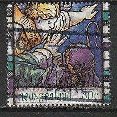 1996 New Zealand - Sc 1387 - used VF - 1 single - Angels announcement