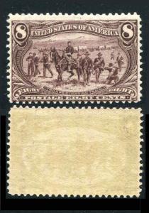 US # 289 1898 8¢ Mint Never Hinged Trans Mississippi Exposition Issue CV $375.00