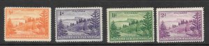 NORFOLK ISLAND Scott #1-4 Mint short set View of Ball Bay  2019 CV $2.10