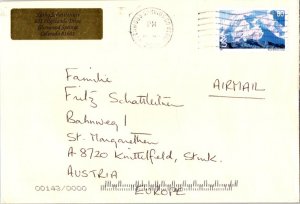 United States Airmail Issues 80c Mount McKinley 2001 Glenwood Springs, CO 816...