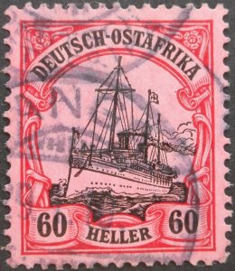 German East Africa 1905 Sixty Heller (watermark) Michel 37 used