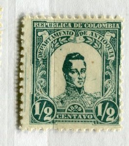COLOMBIA; ANTIOQUINA 1899 Cordoba issue Mint hinged 1/2c. value