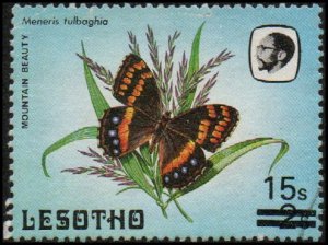 Lesotho 564 - Used - 15s on 2s Table Mountain Beauty Butterfly  (1986)