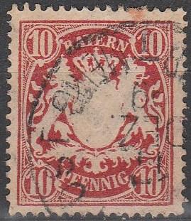 Bavaria #63 F-VF Used  (S3171)